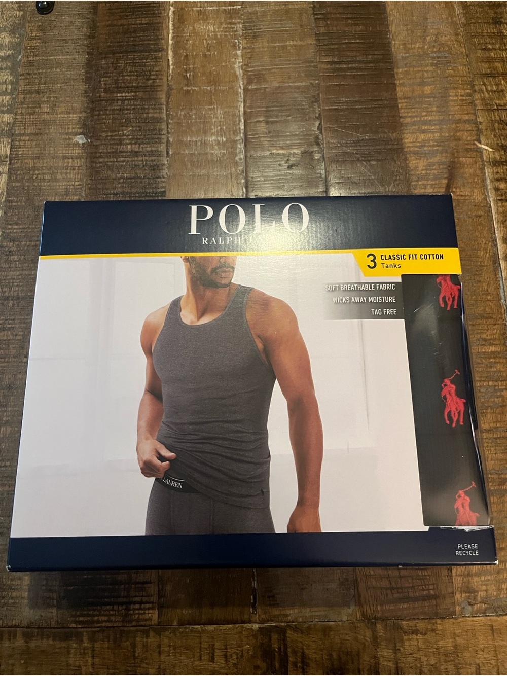Polo by Ralph Lauren Men’s Black Cotton Tank Top - 3 Pack